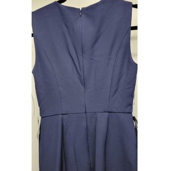 Kay Unger Raven Stretch Crepe Midi-Dress Size 4 New - Picture 5 of 12